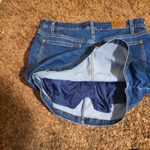 Denim skort